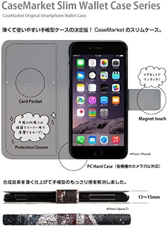 CaseMarket X Shobon [סגנון ארנק] Apple iPhone 7 iPhone Slim Case [Syobo-N עבור ניל מעולה עם רצועה-אלמנטרי] מחברת